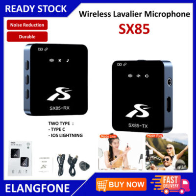SX85 Wireless Lavalier Microphone for PC DSLR Camera.