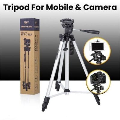 TRIPOD 330A Professional Aluminum Camera Phone Stand With Phone Holder