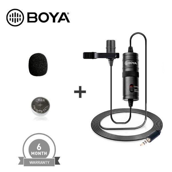 Original BOYA M1 Microphone for Smartphone, DSLR, Laptop, MacBook (Official Product with 6 Months Warranty)