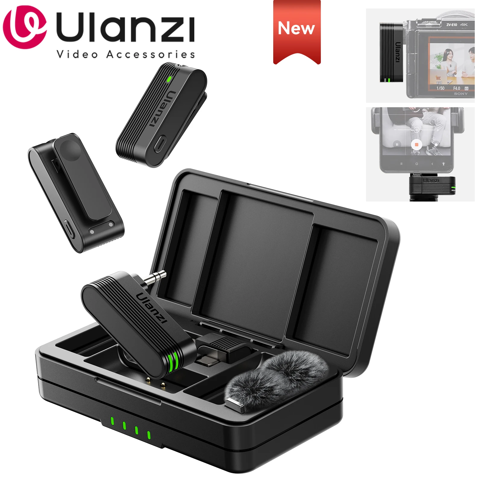Ulanzi A100 Wireless Lavalier Microphone