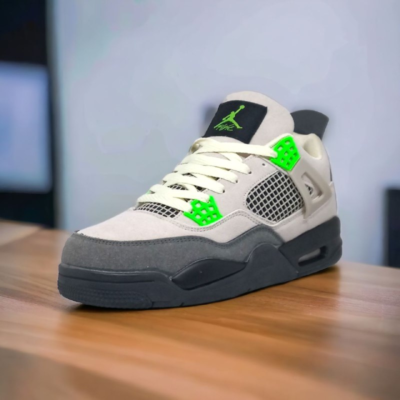 Air Jordan 4 || Color – Grey & Green || Low Neck || Grade – OEM