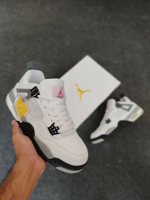 Air Jordan 4 || Color – White & Black || Grade OEM Superior
