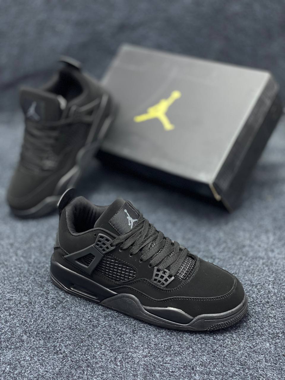 Air Jordan 4 | Black | Stealth Edition | OEM Premium Sneakers